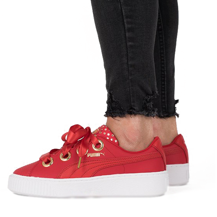 (WMNS) PUMA Platform Kiss Ath Lux Red 366704-03