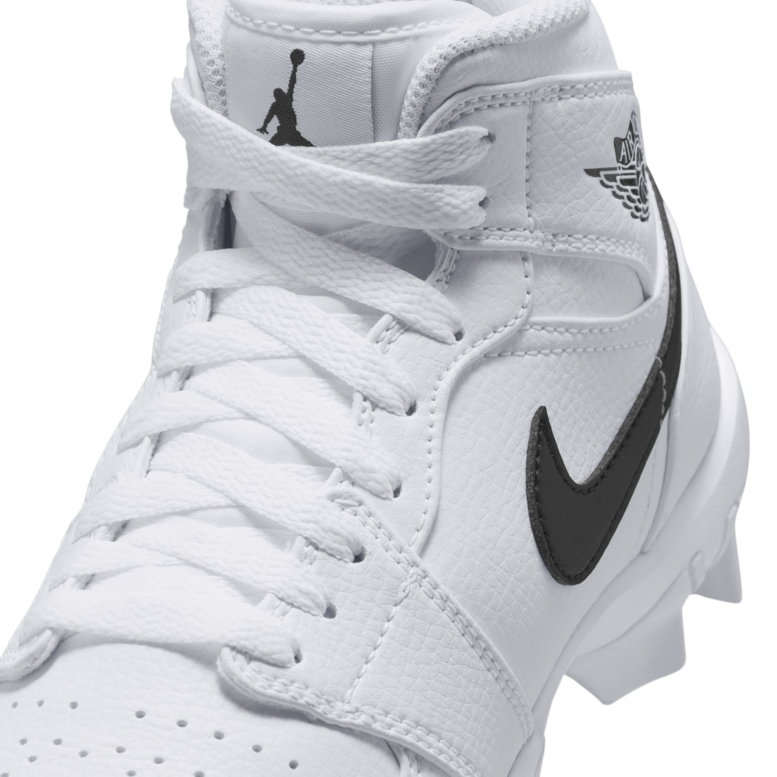 (GS) Air Jordan 1 Mid Cleat 'White Black' HF6883-100