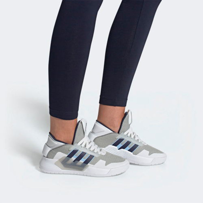 (WMNS) adidas neo Bball 90s Grey/White/Blue EF0636