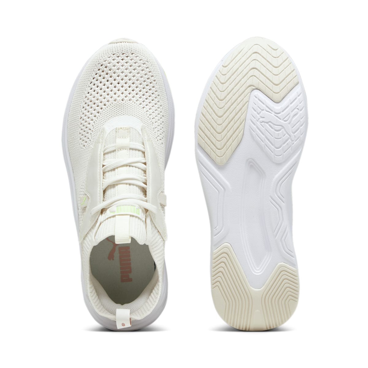(WMNS) PUMA Softride Sophia Stacked 'Warm White Pink Green' 378827-04