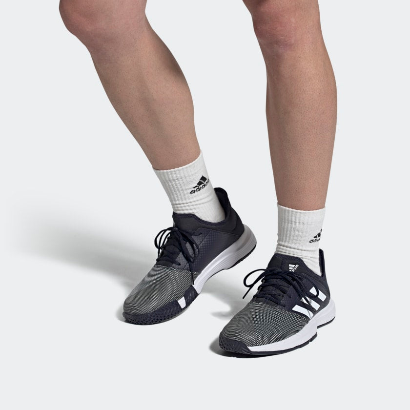adidas Gamecourt Tennis Shoes Black/White FU8110