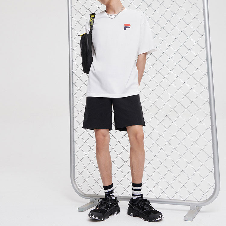 Fila FUSION Casual Sports Round Neck Short Sleeve Unisex White T11U126110F-WT
