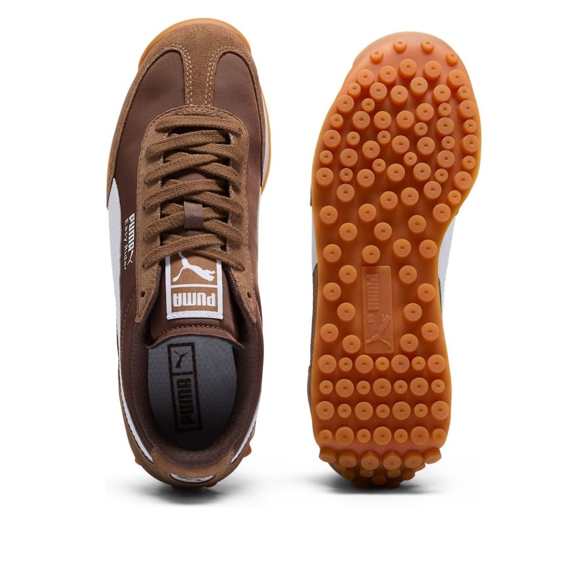 (WMNS) PUMA Easy Rider Suede & Nylon 'Haute Coffee White Espresso Brown' 400331-05