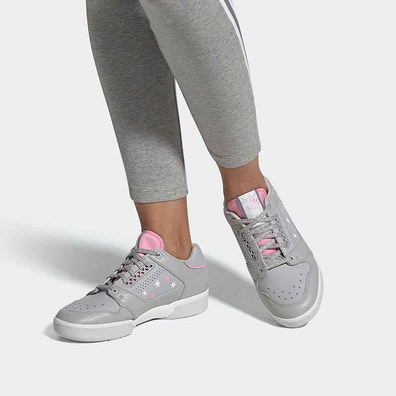 adidas originals Slamcourt Non-Slip Wear-Resistant Casual Skate Shoes Gray Unisex EF2088