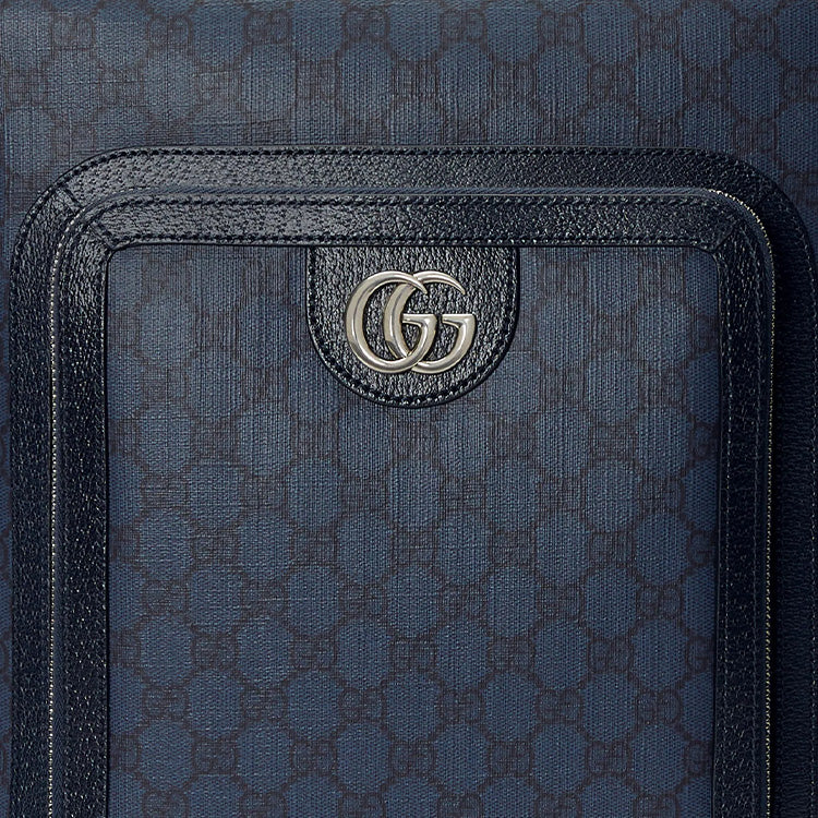 Gucci Mini GG Canvas Medium Backpack 'Blue Black' 745718-FACCQ-8443