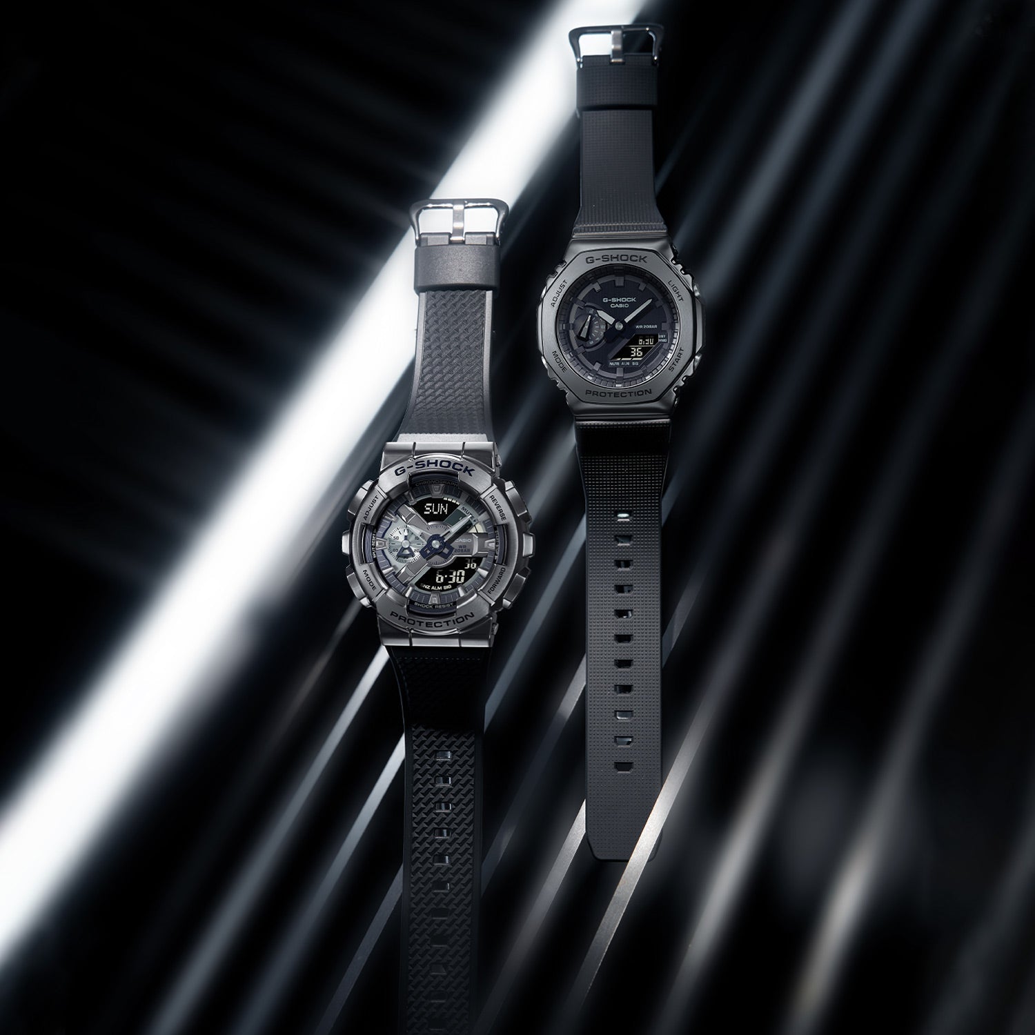 CASIO G-Shock Digital-Analog 'Black Silver' GM-110BB-1APR