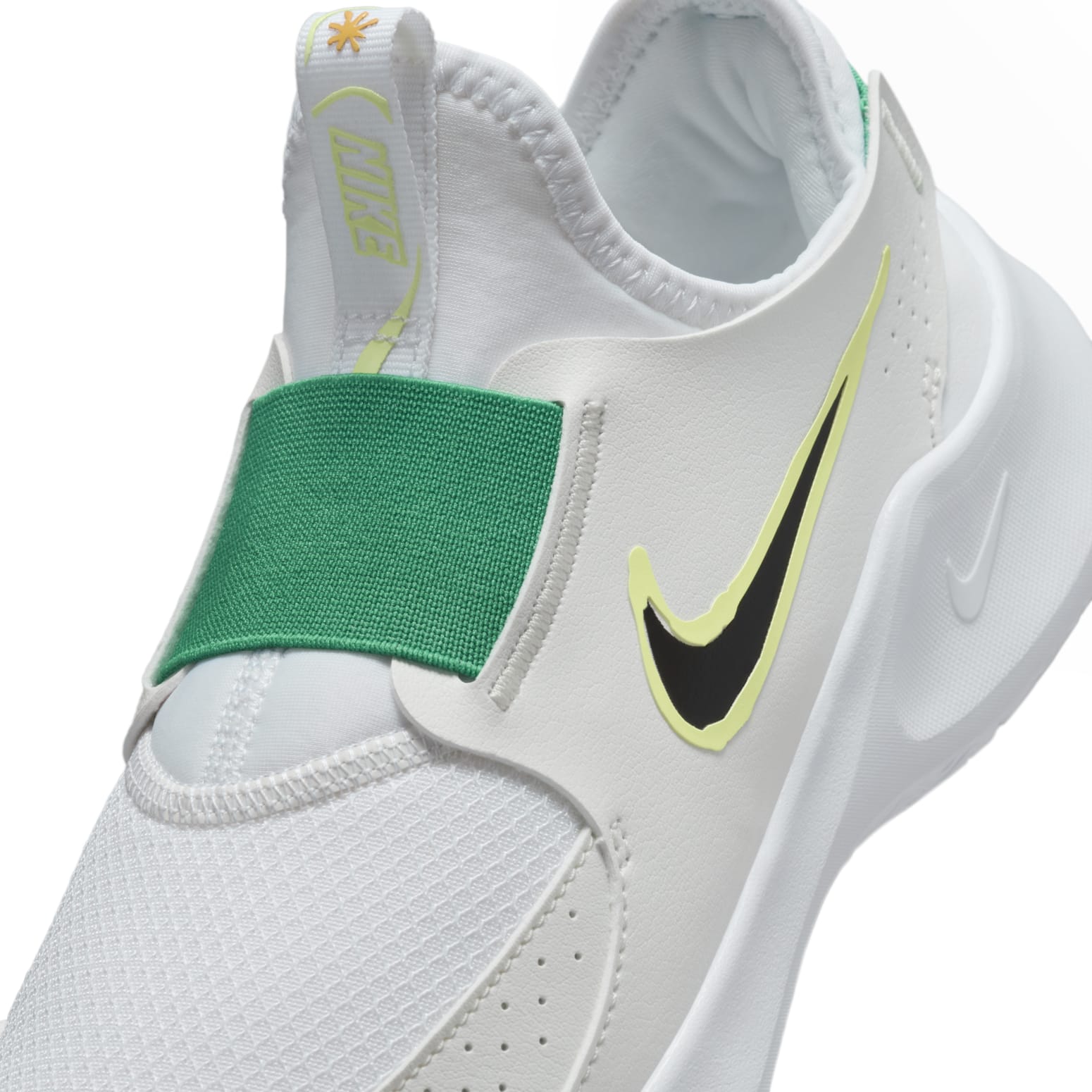 (GS) Nike Flex Runner 3 'White Sport Green Fluorescent Yellow' HF5745-101