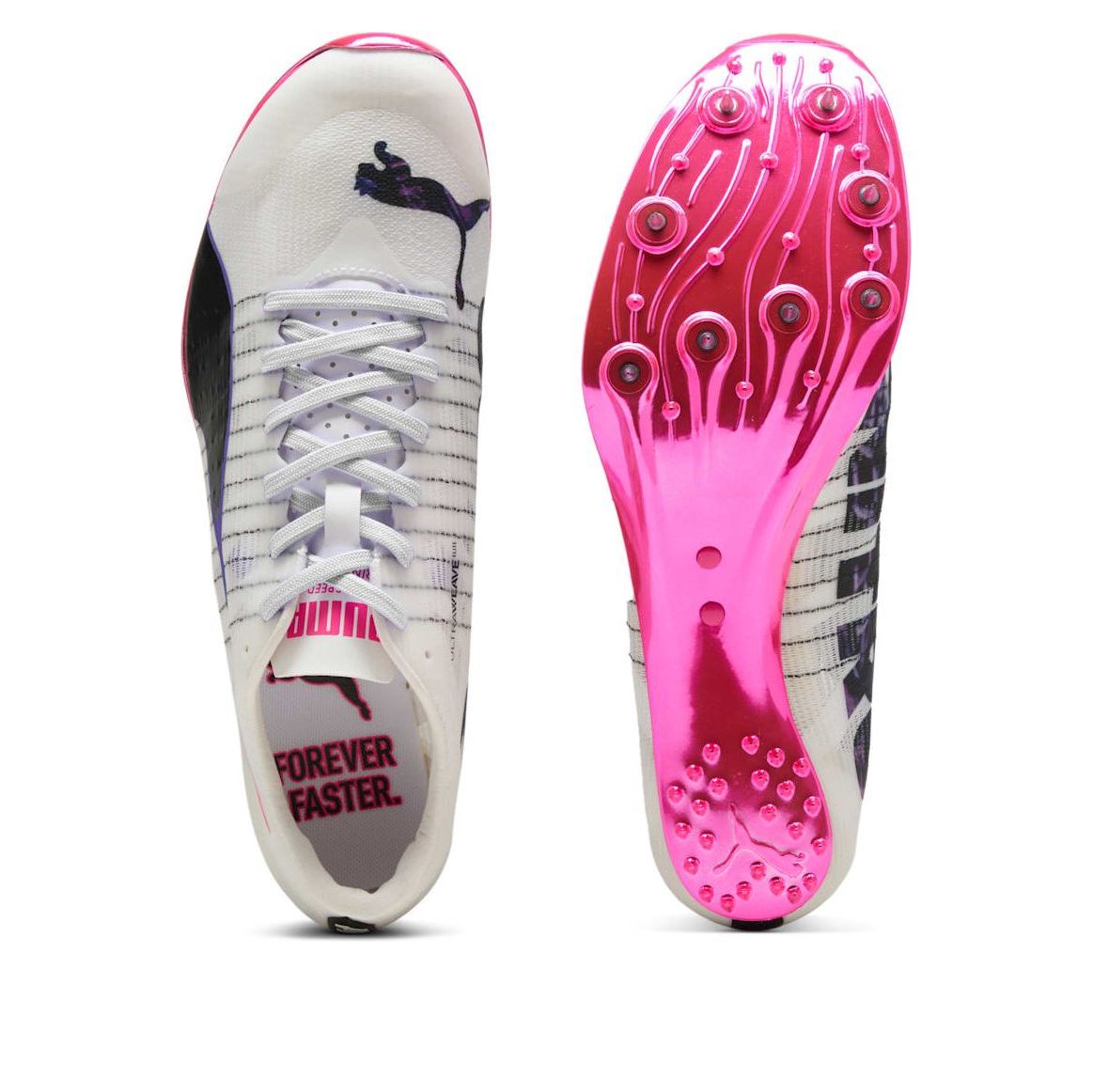 PUMA evoSPEED Sprint Nitro Elite 2 Digitokyo Spikes 'White Black Charm Pink' 312638-01