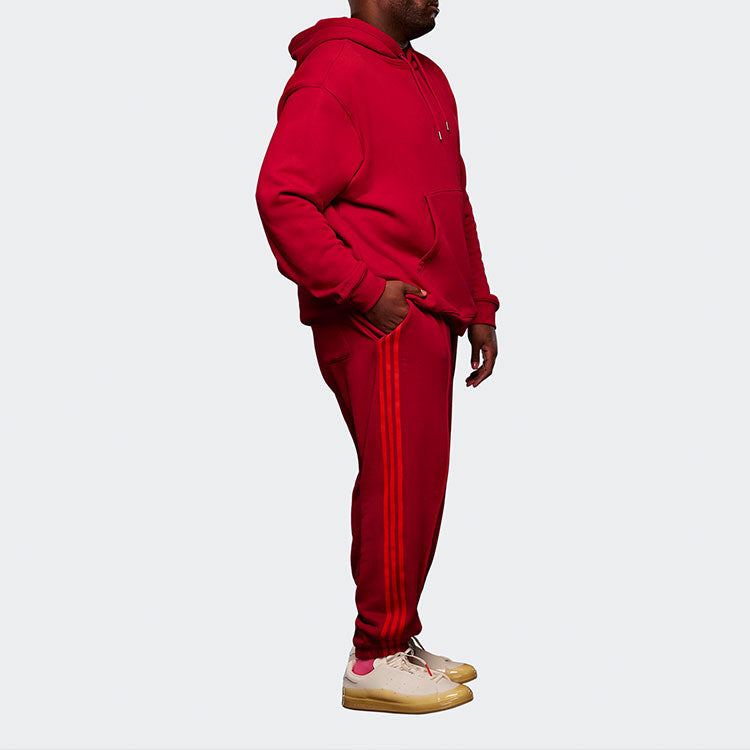 adidas IVY PARK Crossover Sweat Pant Side Stripe Drawstring Sports Long Pants Couple Style Red HI1959