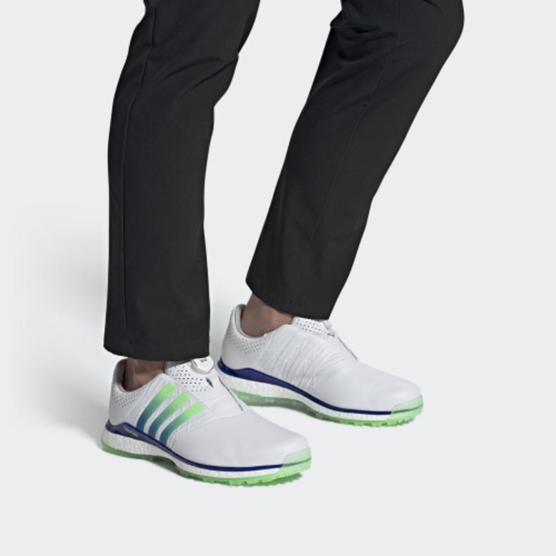 adidas Tour360 XT-SL Boa 2.0 Golf Shoes 'Cloud White Royal Blue Mint' EG4879