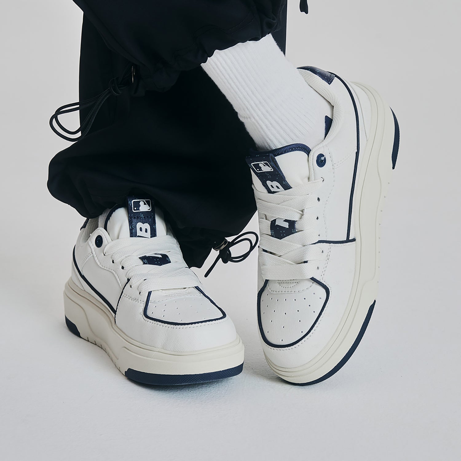 MLB Chunky Liner Basic Dodgers 'White Navy' 3ASXCBO3N-07NYD