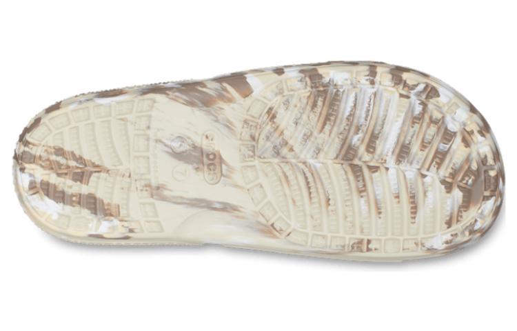 Crocs Classic Marbled Sandals 'White Brown' 206879-2Y3