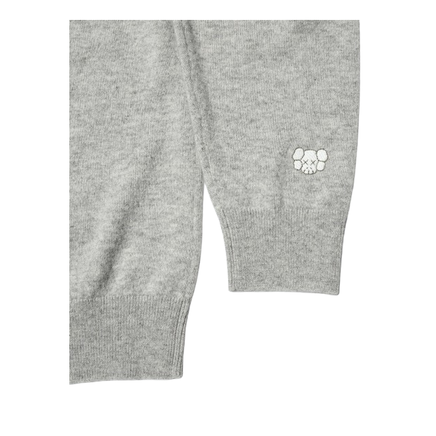 Uniqlo x KAWS WINTER Cashmere Crew Neck Sweater 'Gray' 485272-GRAY