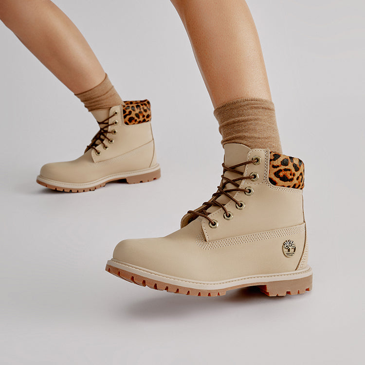 (WMNS) Timberland 6 Inch Safari Cheetah Waterproof Boot 'Ivory Nubuck' A2GY5W