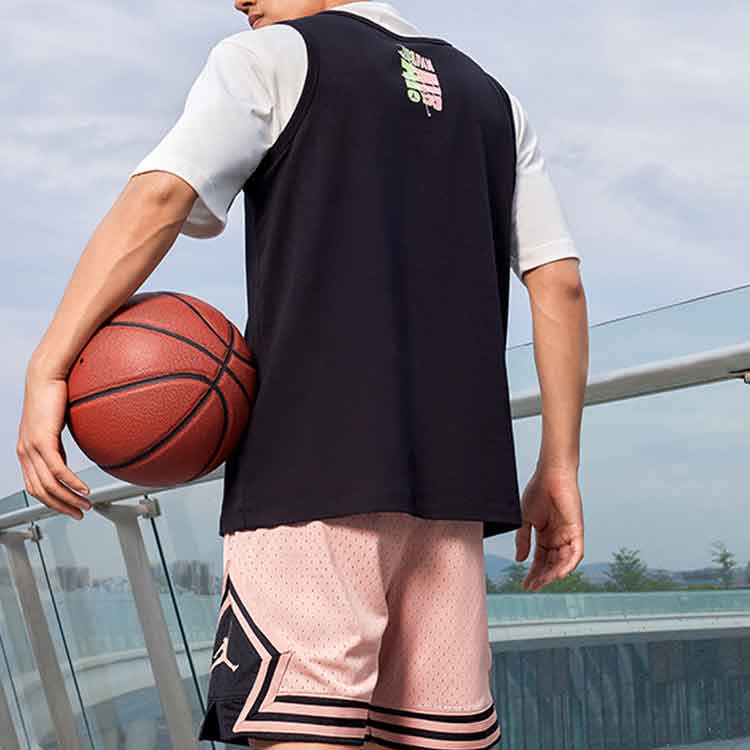 Air Jordan Pattern Printing Sports Vest Men's Black DQ5878-010