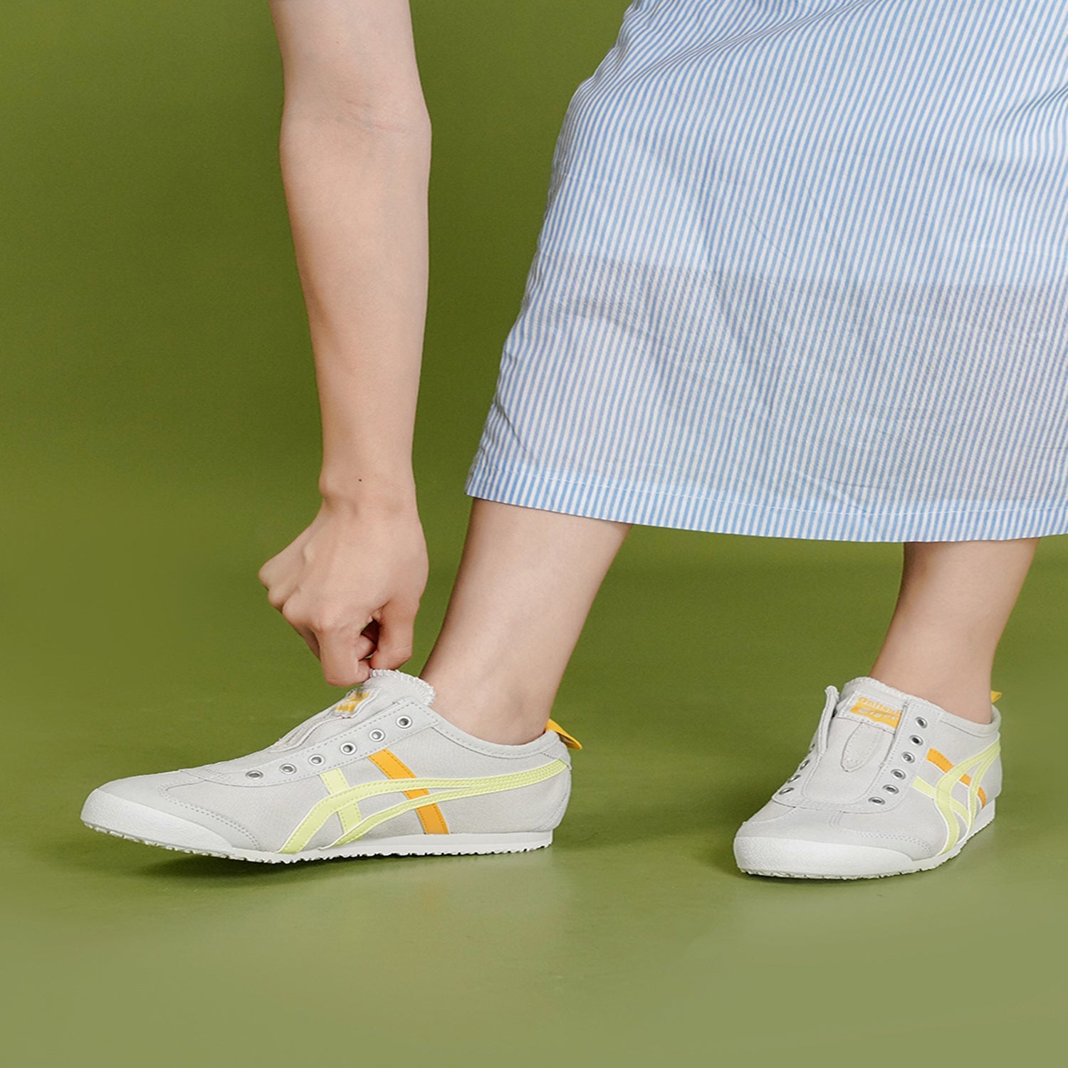 (WMNS) Onitsuka Tiger Mexico 66 'Grey Yellow' 1182A087-021