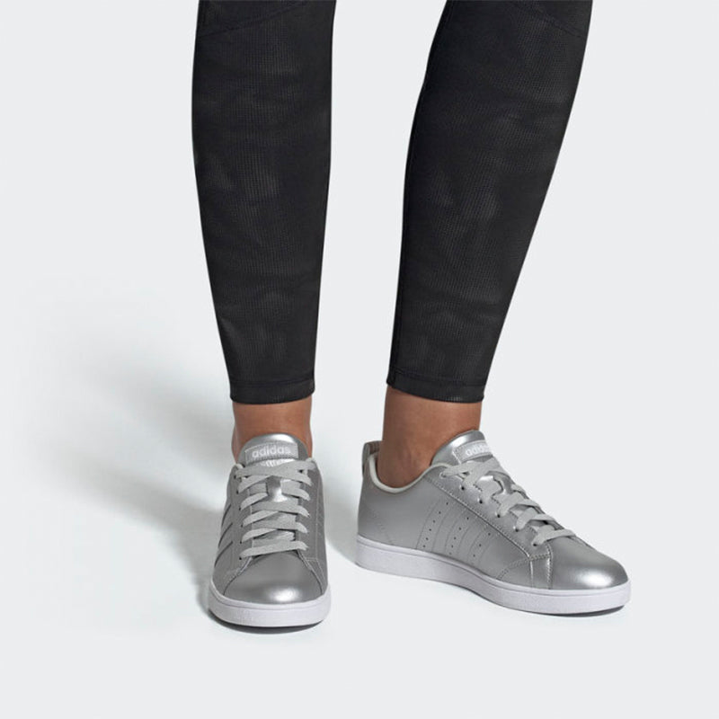 (WMNS) adidas Vs Advantage 'Silver White' F34438
