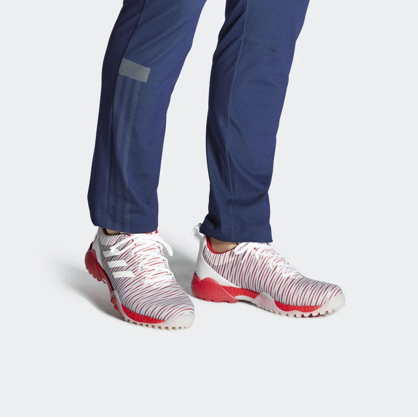 adidas Codechaos Golf Shoes White/Red FU7493