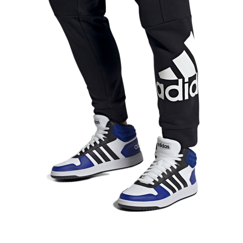 adidas Hoops 2.0 Mid 'White Blue Black' G55053