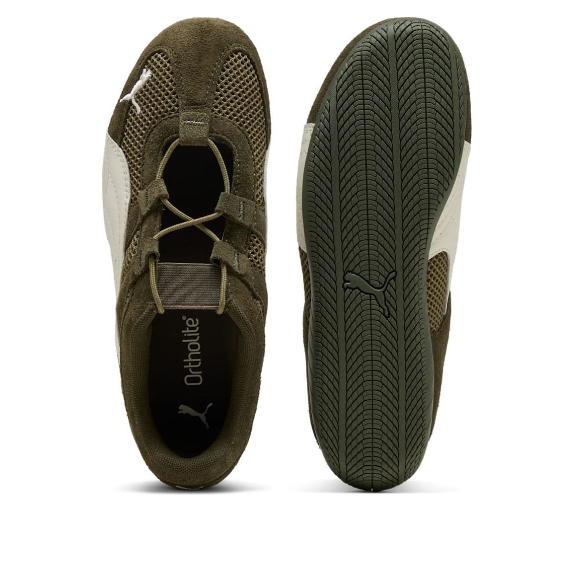 (WMNS) PUMA Speedcat Go 'Dark Olive Warm White' 403589-07