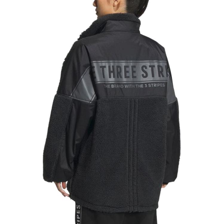 adidas Warding Oversized Boa Full-Zip Jacket (Gender Neutral) 'Black' IK7341