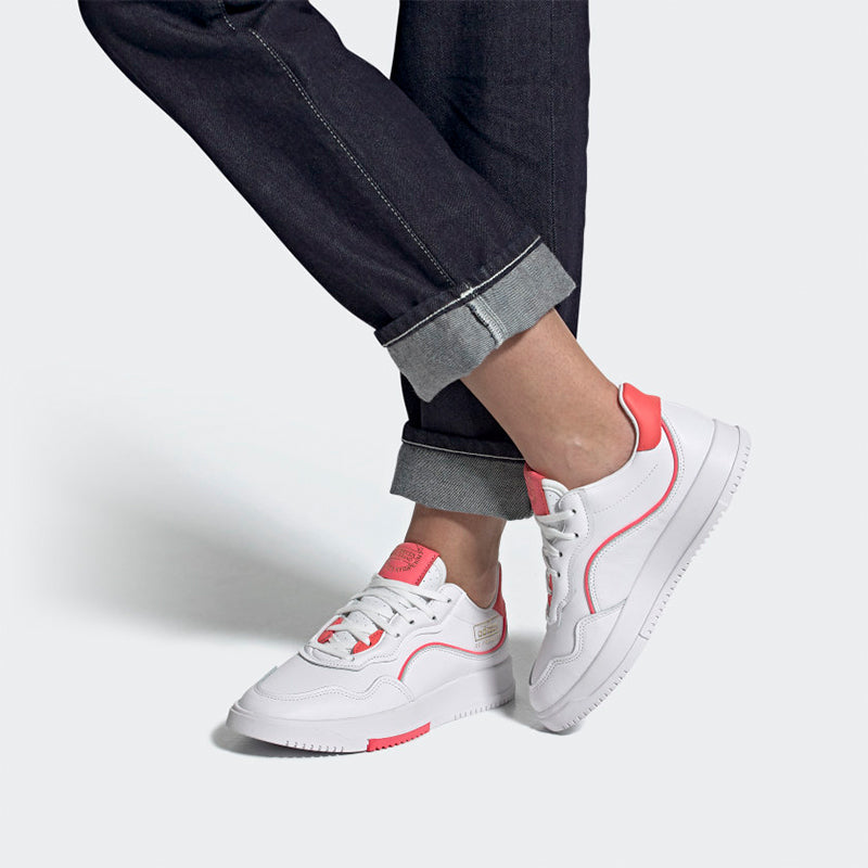 (WMNS) adidas SC Premiere 'White Semi Flash Red' FW5718