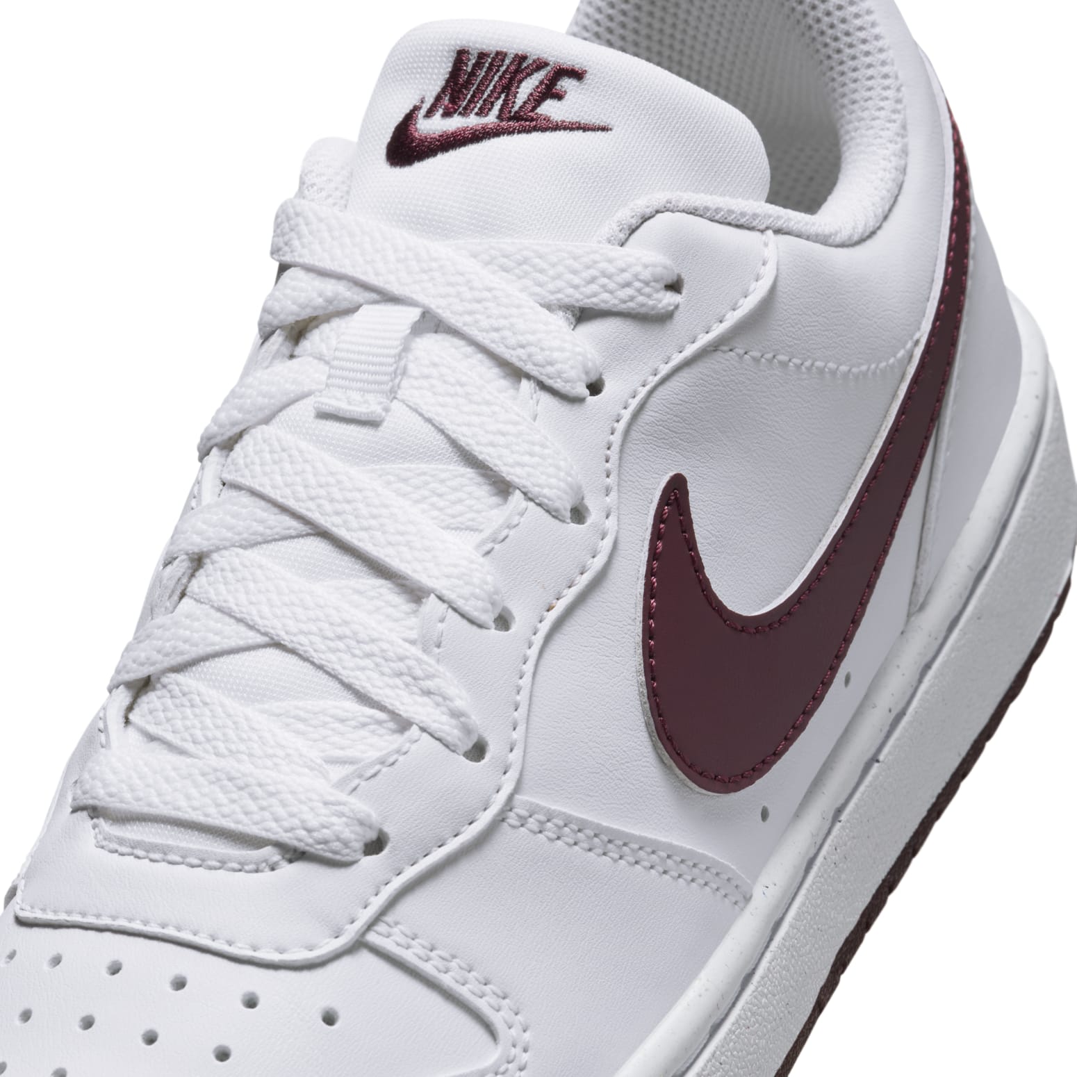 (GS) Nike Court Borough Low Recraft 'White Burgundy Crush' DV5456-112