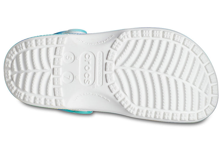 Crocs Colorful Crocs Beach Unisex Multi-Color White Sandals 207556-94S