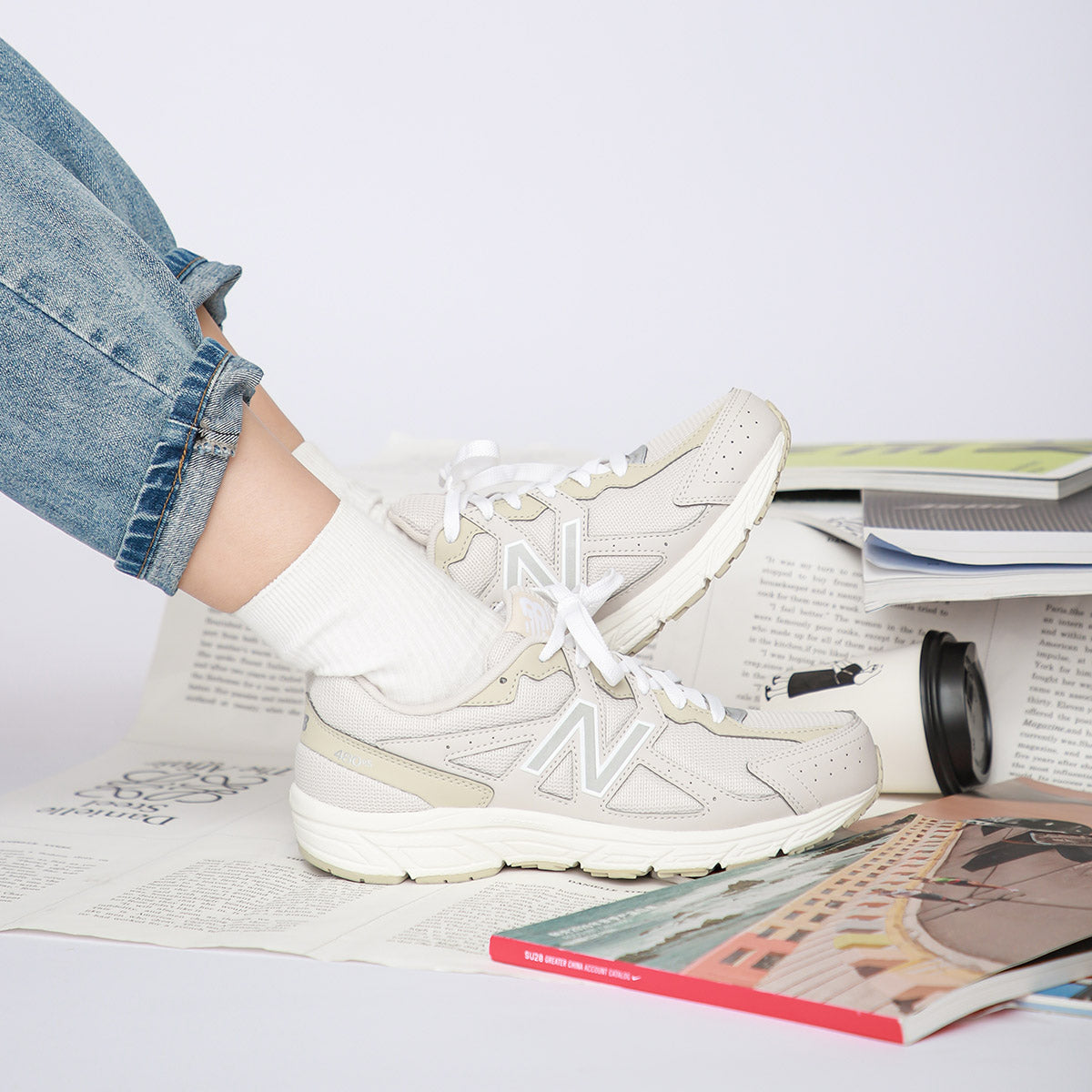 (WMNS) New Balance 480 Beige 'Cream y' W480KO5