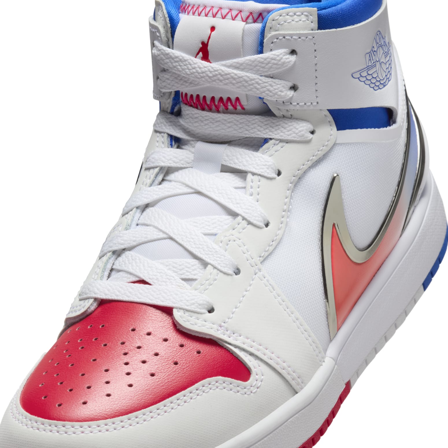(GS) Air Jordan 1 Mid RM EasyOn 'White Racer Blue Red' FQ1281-100