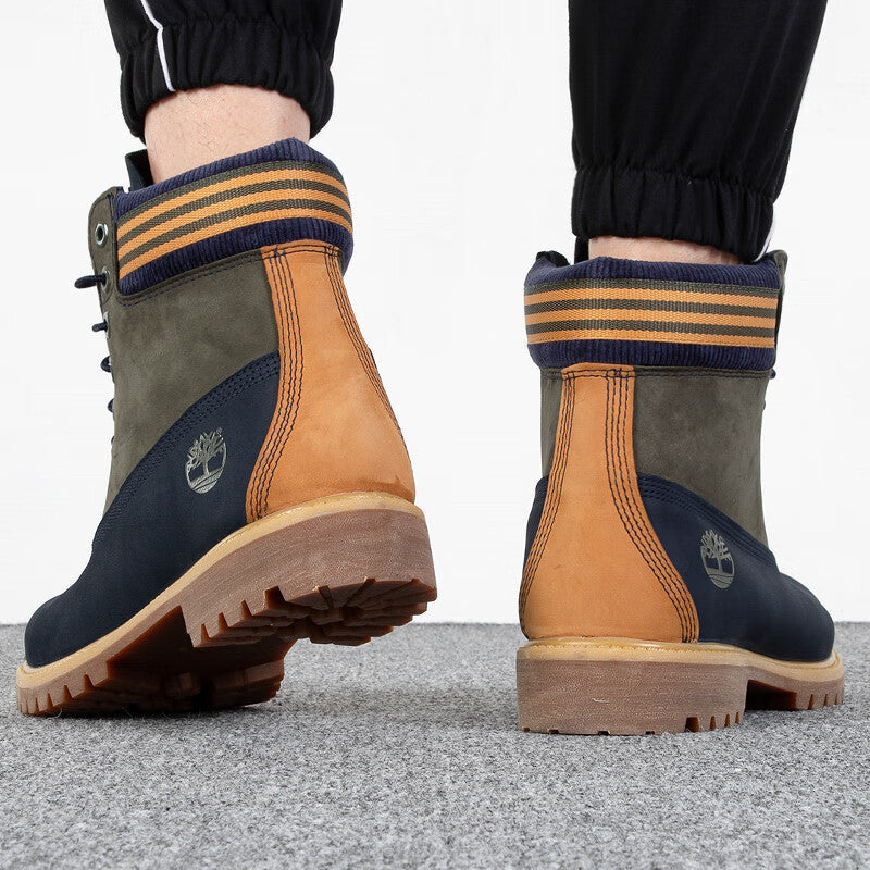 Timberland 6 Inch Waterproof Boot 'Navy Orange' A5ZZF019