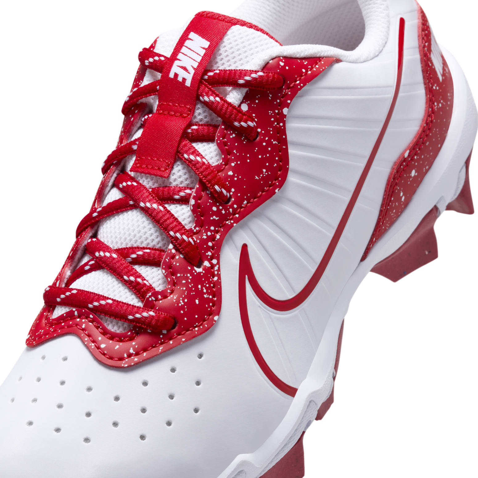 (GS) Nike Alpha Huarache 4 Keystone 'White University Red Splatter' DJ6525-107