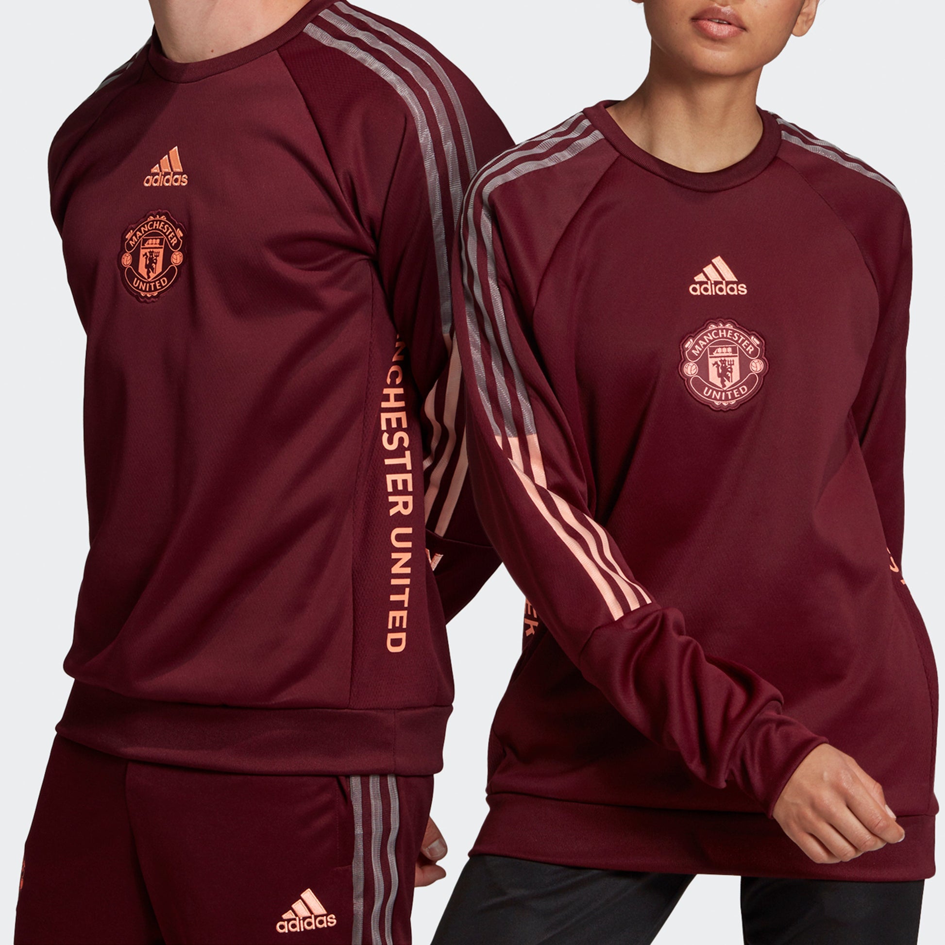 adidas MUFC Travel SWT Manchester United Soccer/Football Sports Pullover Purple FR3863