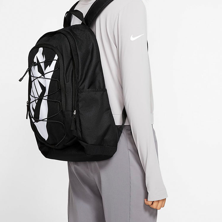 Nike Hayward 2.0 Sports Basic logo Drawstring Large Capacity schoolbag Backpack Couple Style Black BA5883-013