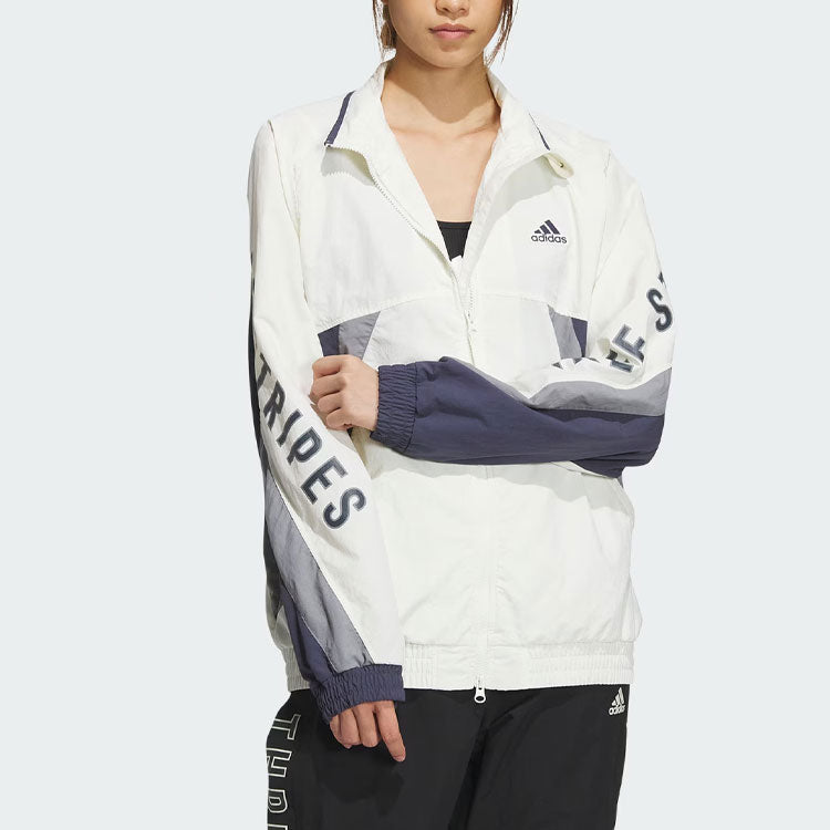 adidas Word Woven jacket Asia Sizing 'White Purple' IT4361