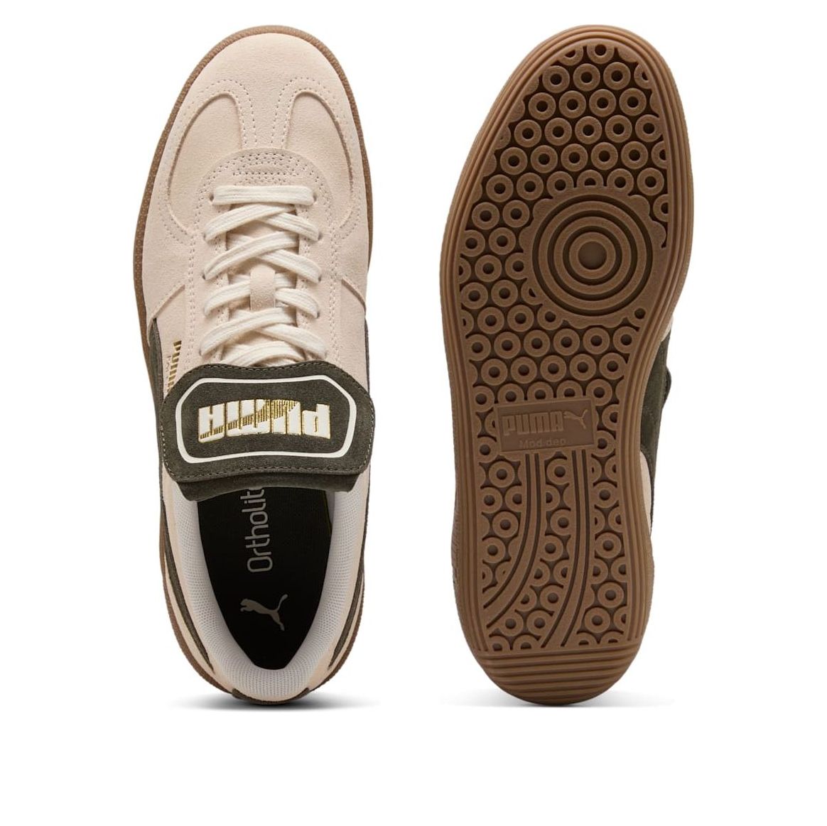PUMA Palermo Premium Suede 'Light Brown Dark Olive' 402350-04