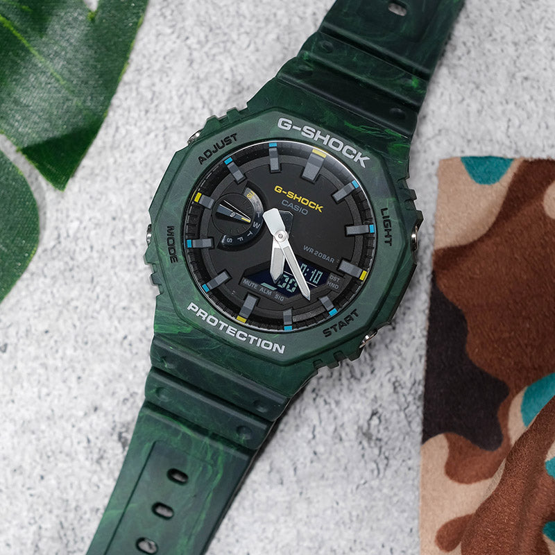 CASIO G-Shock Analog-Digital 'Green' GA-2100FR-3APR