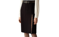 CHANEL Casual Long Skirts Women's Black