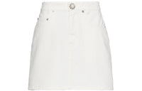 MIU MIU Denim Short Skirts Women's White