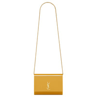 SAINT LAURENT Vicky Plexiglass Shoulder Bag Women's Yellow