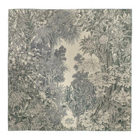 HERMES Cashmere Mulberry Silk Silk Blend Shawls Women's Gray