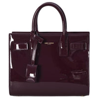 SAINT LAURENT Leather Shoulder Bag, Crossbody Bag, Handbag Women's Burgundy