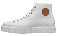 HERMES Climb High-Top Stylish Skateboarding Shoes Women's White