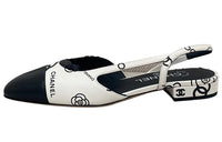 CHANEL Casual Single Shoes Women's White Black