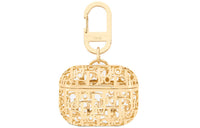 DIOR Brass Earphone Case Unisex Gold