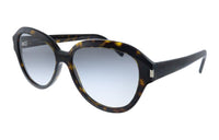 SAINT LAURENT Plastic Polycarbonate Irregular Shape Sunglasses Women's Brown