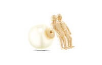 DIOR Stud Earrings Women's Gold