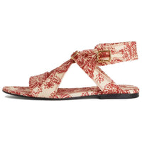 Loro Piana Yuki Strap Sandals Women's Red