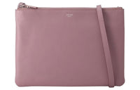 CELINE Trio Grained Calfskin Shoulder Bag Crossbody Bag Women's Rose