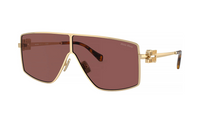 MIU MIU Irregular Shape Sunglasses Men's Gold